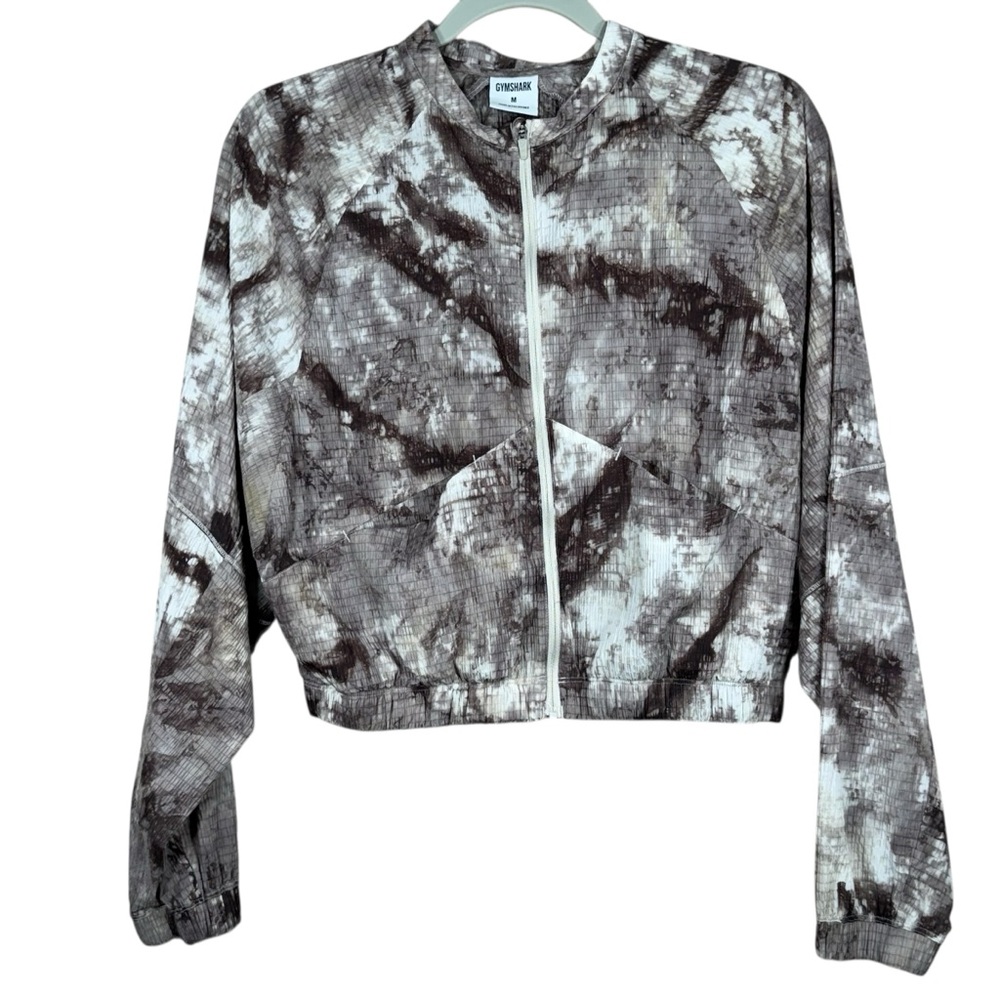 Gymshark Elevate Cropped Woven Spray Dye Long Sleeve Jacket Style#B4A1E  Size M
